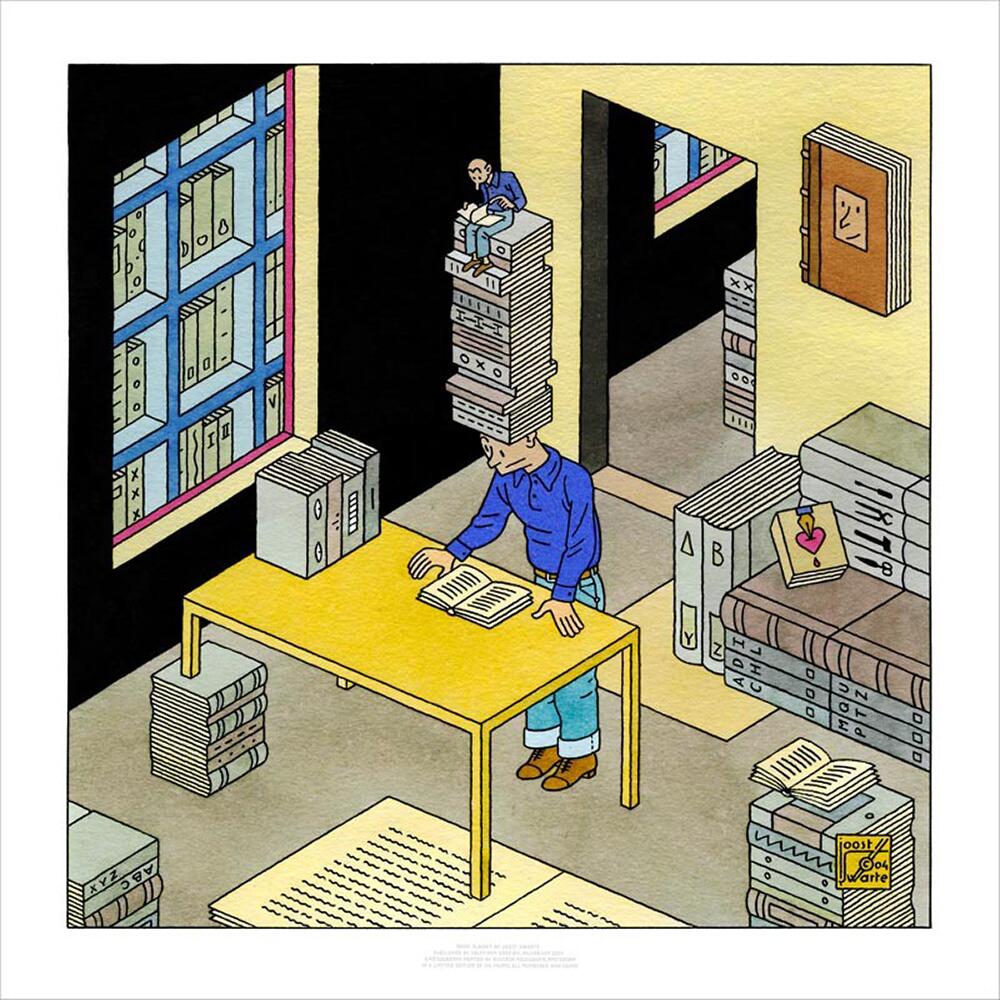 Book Planet art by Joost Swarte