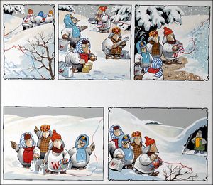 The Wombles - Winter Wilderness art by Jesus Blasco