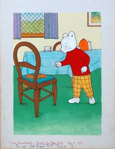 Rupert and His Magic Socks page 4 art by 20th Century unidentified artist