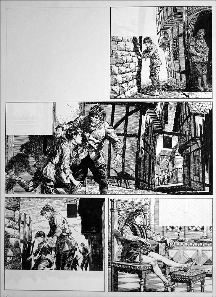 The Prince and the Pauper - Changing Places (TWO pages) art by Bill Baker