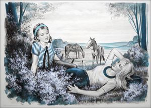 Day Dreaming art by Bill Baker