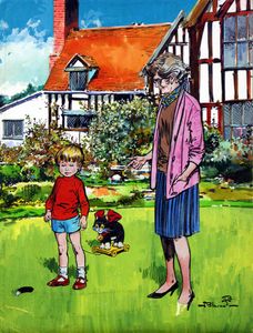 Looking for Kitty's Tail art by Jesus Blasco
