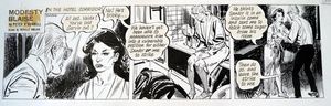 Modesty Blaise daily strip 6434 art by Neville Colvin