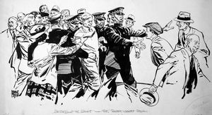 Bobby Jones, Golfer art by Neville Colvin