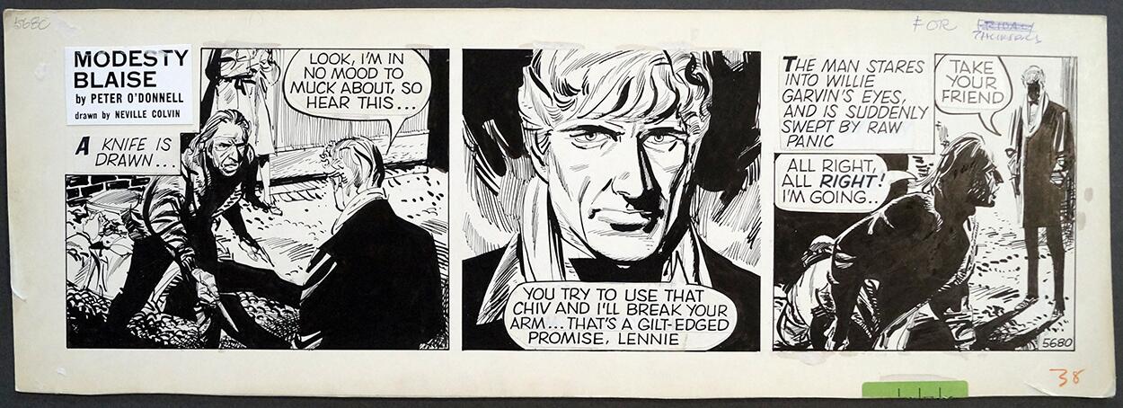 Modesty Blaise: Death In Slow Motion: #5680 art by Neville Colvin
