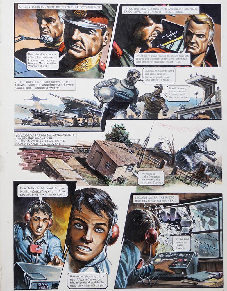 Right Hand Page art by Oliver Frey