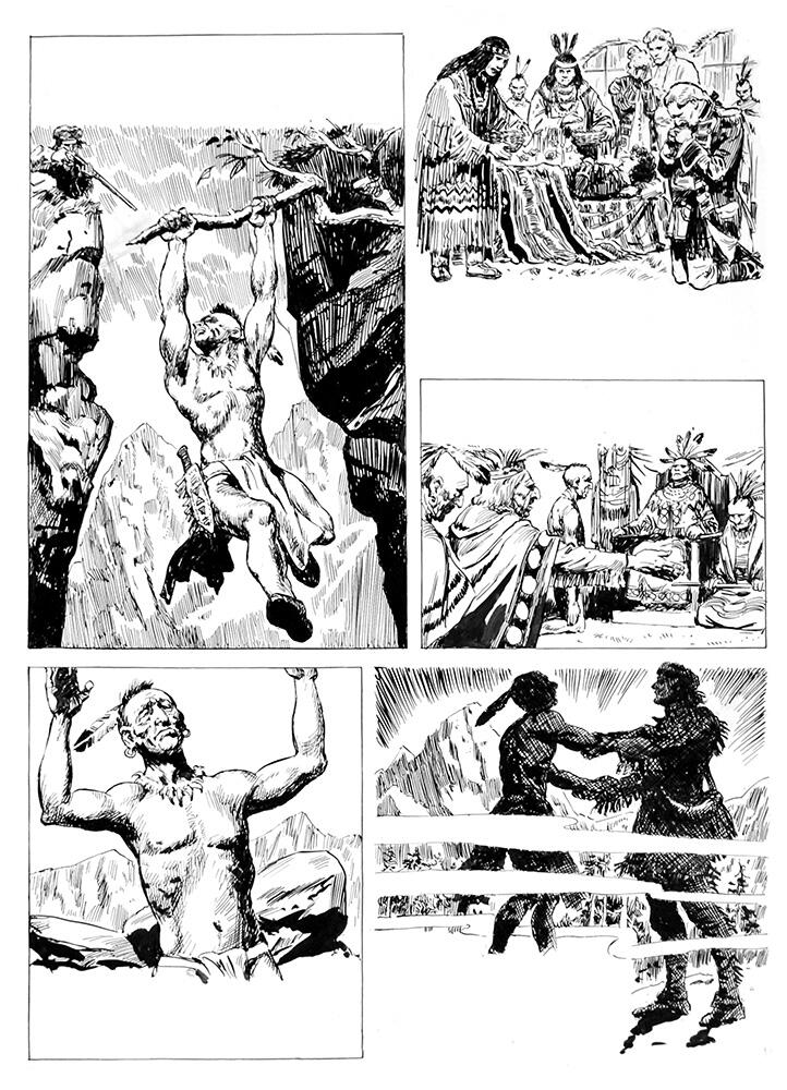 The Last of the Mohicans 29 art by Cecil Doughty