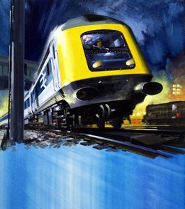 High Speed Train art by Wilf Hardy