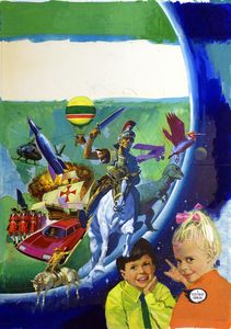 Look and Learn Annual cover art art by Andrew Howat