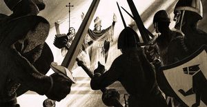 The Murder of Thomas a Becket art by Richard Hook
