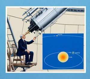 Percival Lowell and the Discovery of Pluto art by John Keay