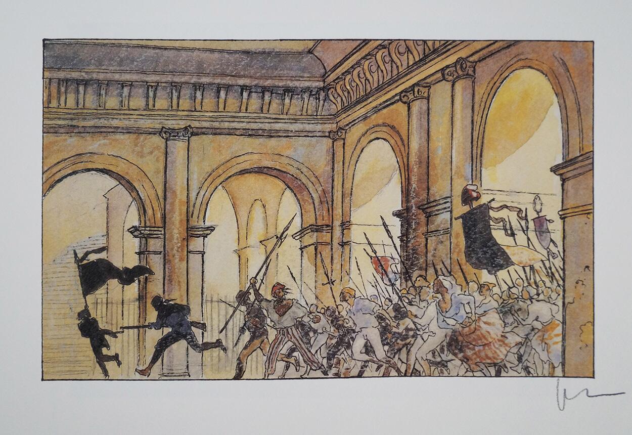 The Throng of Revolution art by Milo Manara