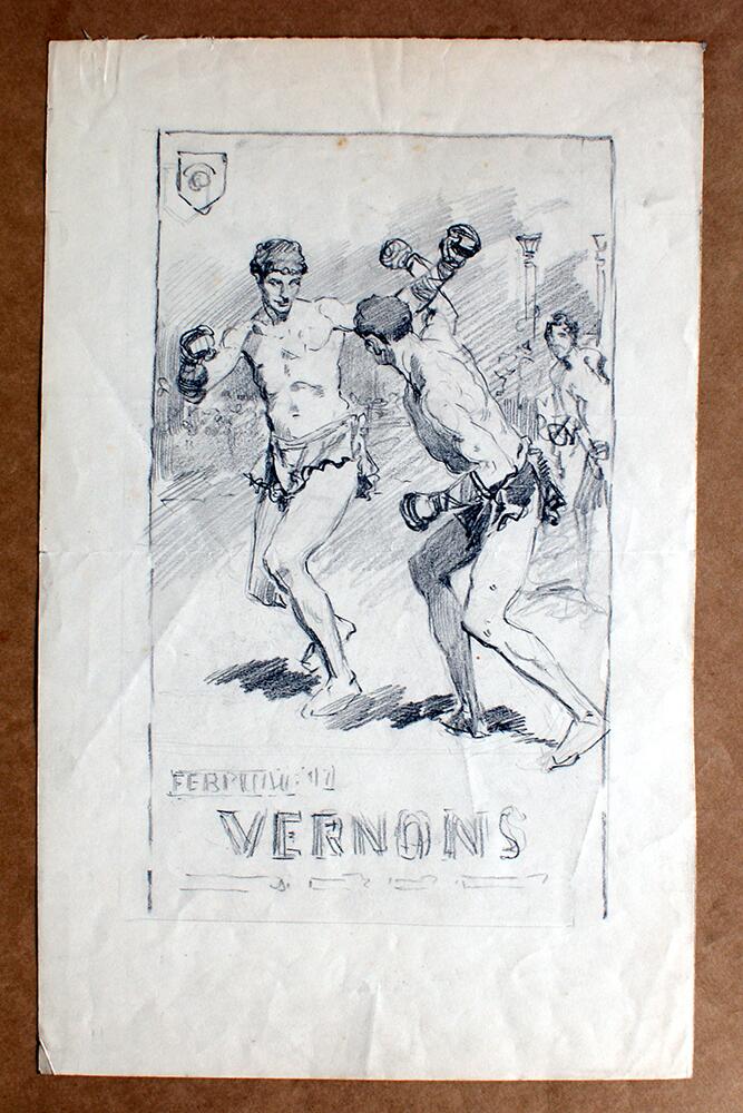 Vernons Boxing art by Fortunino Matania
