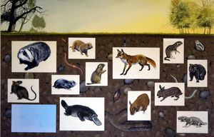 Animals Underground art by David Nockels
