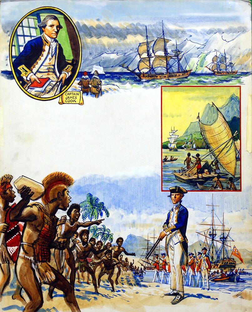 Captain James Cook art by Eric Parker