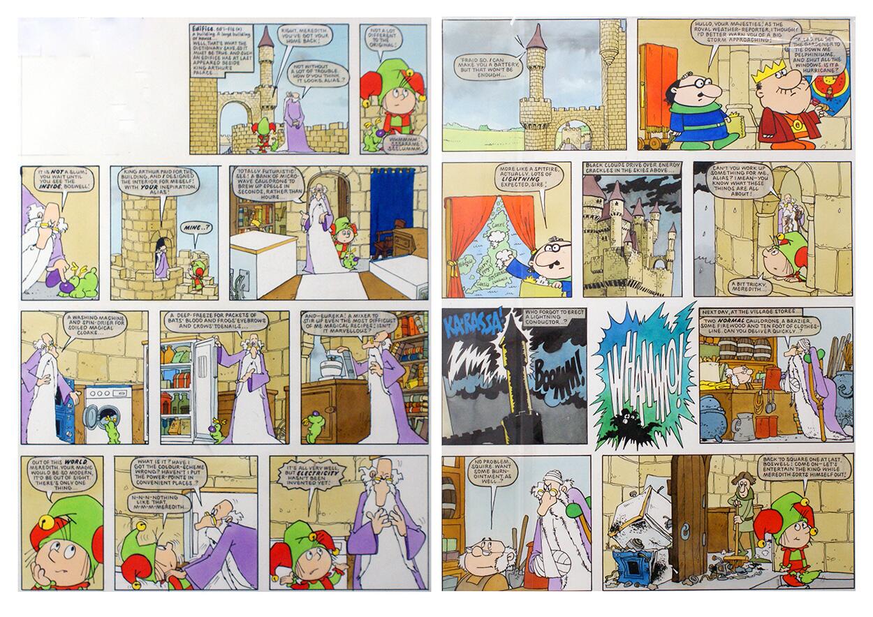 Alias the Jester (TWO pages) art by Arthur Ranson