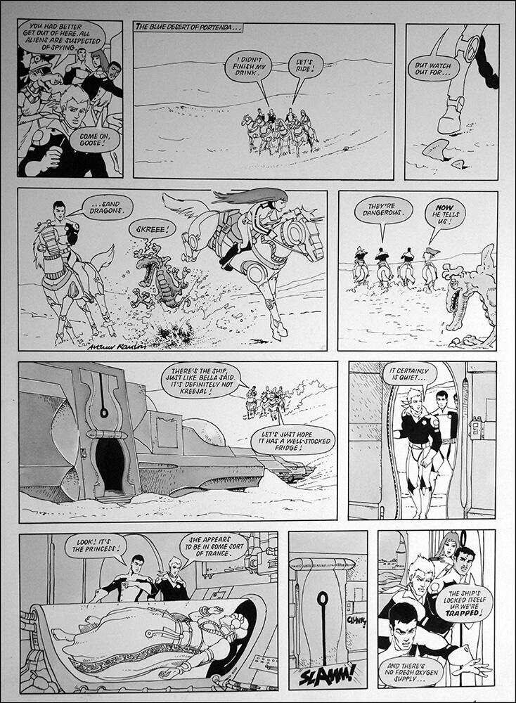 2nd page of episode art by Arthur Ranson