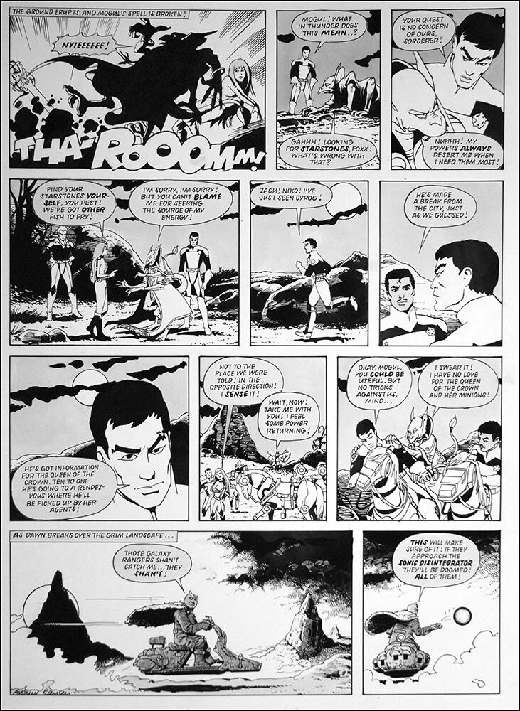 2nd page of episode art by Arthur Ranson