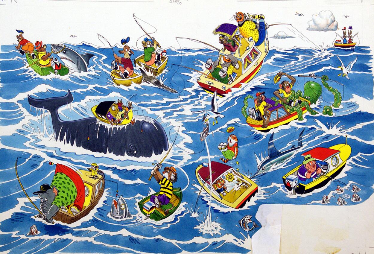 Aquatic Avengers art by Peter Woolcock