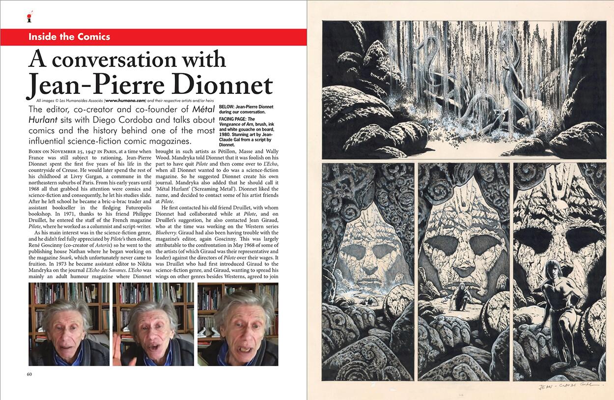 JP Dionnet & Métal Hurlant, illustrators issue 50 ONLINE EDITION