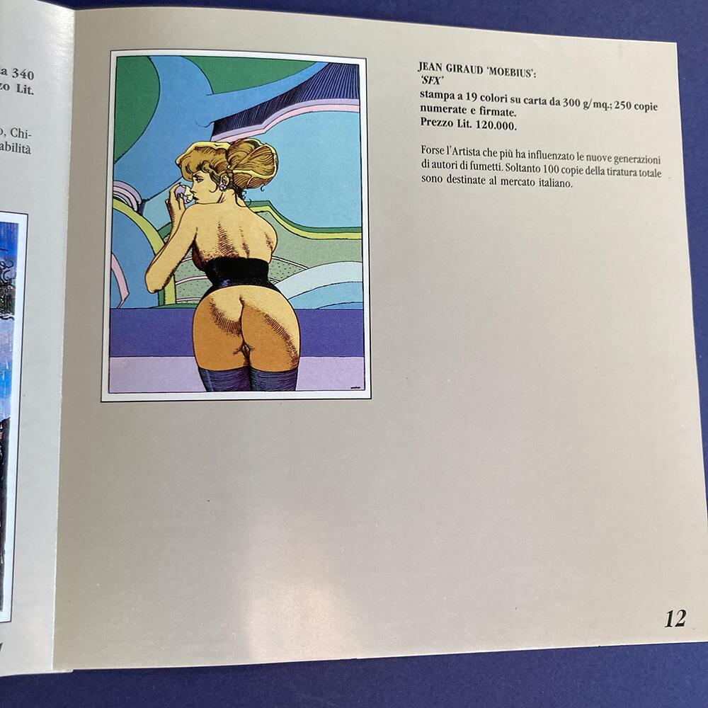 Page from Art Core Catalogue art by Moebius (Jean Giraud)