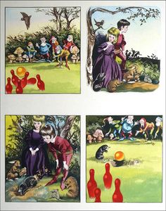 The Golden Ball (TWO pages) art by Ron Embleton