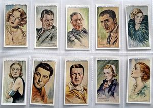 Full Set of 50 Cigarette Cards: Film Stars (1934) by Various