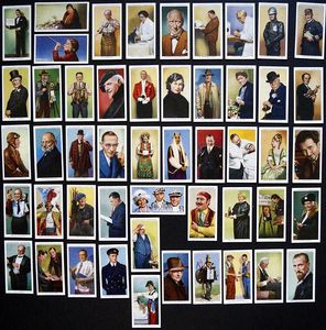 Complete Set of 50 'In Town To Night' W. A. & A. C. Churchman Cigarette Cards (1938)