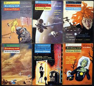 Fantasy & Science Fiction: 1956 - Volume 10, #1 - #6 (6 issues)