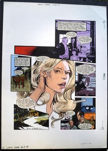 Bionic Woman #46: Page One art by John M Burns