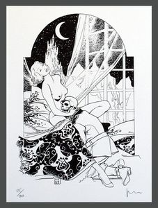 Marlene Dietrich art by Milo Manara
