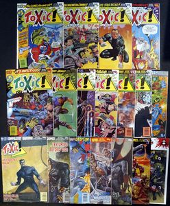 Toxic! issues #1 - #17 + #1 of Marshal Law (complete run, 18 issues) by 	Alan Grant, Pat Mills, John Wagner