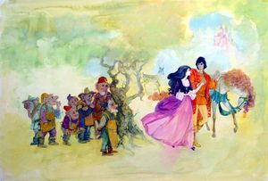 Snow White - Prince Charming art by Gwen Green