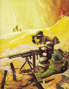 Battle Picture Library cover #446  'The Non-Combatants' art by Alessandro Biffignandi