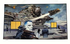 The Last Additional Train: Rocket Train art by Enki Bilal