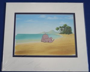 Babar The Elephant cell with hand painted background art by Nelvana Studio