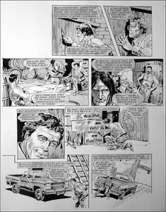 Fall Guy - Barrels of Fun (TWO pages) art by Jim Baikie