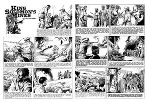 King Solomon's Mines Pages 9 and 10 (two pages) art by Bill Baker