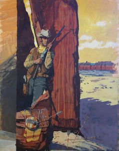 Warbonnet Creek - Corgi paperback cover art art by Roger Coleman