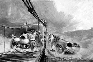 Leslie Pennal, W O Bentley's chief engineer art by Graham Coton