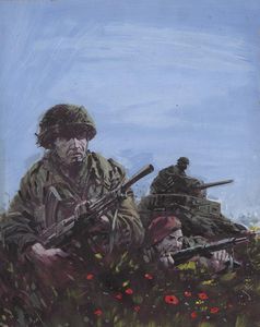 Battle Picture Library cover #1177  'Live Action' art by Graham Coton