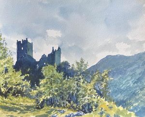The Haunted Castle Ruins art by Graham Coton