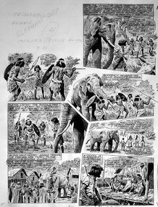 Elephant Boy - White Monkey (TWO pages) art by Felix Carrion