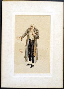 Dickensians: The Chancery Prisoner from 'The Pickwick Papers' art by Joseph Clayton Clarke (Kyd)