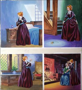 Beauty and the Beast - Rose art by Ron Embleton