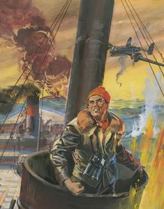 War Picture Library cover #81  'Hell's Mouth' art by Giorgio De Gaspari