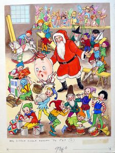 Hey Diddle Diddle - Santa's Workshop art by John Donnelly