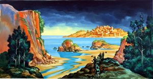 Journey to the Royal Palace art by Ron Embleton