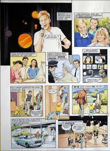 Jason Donovan Story A (TWO pages) art by Maureen & Gordon Gray