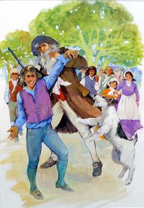 Rip Van Winkle - Rip Draws A Crowd art by Gwen Green